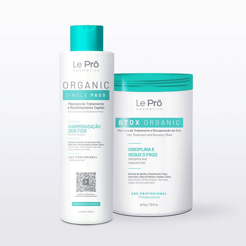 Le Prö - Organic Single Pass - Máscara de Tratamento e Realinhamento Capilar